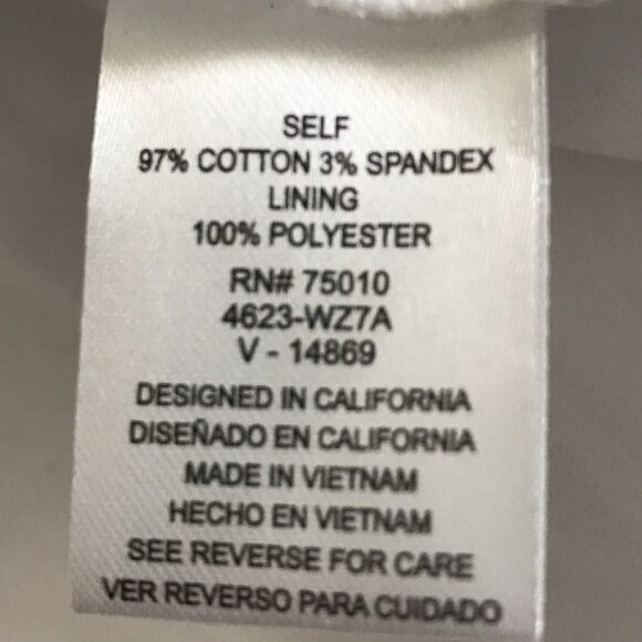 City Triangles Blue White Gingham Dress Puff Sleeve Mini Plus Size‎ 2XL - Picture 10 of 10